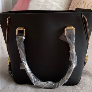 Medium Black Bucket Purse
